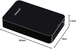 RFWR® 4 TB Externe Harde Schijf, 3,5 Inch, 5400 Rpm, 32 Mb Cache, USB 3.0, Zwart — thumbnail 3