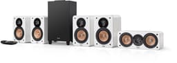 Teufel ULTIMA 20 CONCEPT Surround 5.1 Systeem - Home cinema set met Subwoofer en geïntegreerde AV-ontvanger - Bluetooth aptX, HDMI ARC CEC, USB-C - wit — thumbnail 1