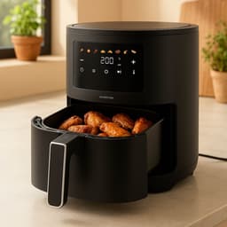 Inventum GF351HLDB Airfryer - 3,5L - 8 programma's - 80-200 °C - PFAS-vrij - Tot 3 personen - Zwart — thumbnail 4