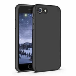 Geschik voor iPhone 7/8/SE schaal siliconen Zwart — thumbnail 1