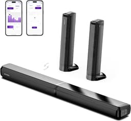 ULTIMEA Apollo S40 - 2.2-kanaals Soundbar - Afneembaar - Smart App Bediening - Box Speaker voor TV - Zwart — thumbnail 4