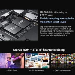 OSCAL MARINE 1 Robuuste Smartphone - 12GB RAM - 128GB ROM - 5100mAh - 6.56 Inch - IP68 Waterdicht - Dual SIM - Android 15 - NFC - Zwart — thumbnail 2