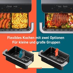 RFWR® Twee Kamers Heteluchtfriteuse met 10 Liter Capaciteit en Dual Blaze Technologie — thumbnail 5