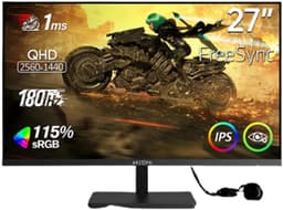 Monitor – 2K QHD – 180Hz Fast IPS – Draagbare Tweede Monitor voor PC, Laptop, — thumbnail 1