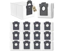 PolkaHome 12 stofzakken geschikt voor Dreame L10s Ultra Gen 2, L10s Pro Ultra, X50 Ultra, X40, X40 Pro, X40 Ultra, X30 Pro Ultra en Mova E30 Ultra robotstofzuigers, stofzuigerzakken