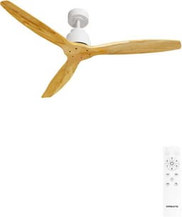 CREATE - Plafondventilator 40W silent Ø132 cm - Met Afstandsbediening - 6 Snelheden - Timer - Zomer/Winter functie - Wit - WIND STYLANCE — thumbnail 1