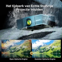 ULTIMEA Smart Beamer - Projector - met Autofocus, 6D Keystone, 900 ANSI Lumen, 1080P Full HD, 30W Speaker - Zwart — thumbnail 3