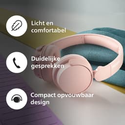 Philips 4000 series TAH4209PK/00 hoofdtelefoon/headset Draadloos Hoofdband Oproepen/muziek Bluetooth Roze — thumbnail 6