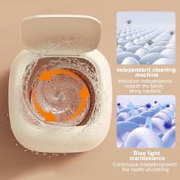 MKSS® Mini Wasmachine met Centrifuge - Voor Kleine Wasgoed - Meerdere Programma's - Wit — thumbnail 5