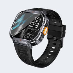 Smartwatch, kh50 ZWART, Smartwatch Dames en Heren, Horloge, Smartwatch Bluetooth, Sporthorloge, Horloge Heren en Dames, Activity Tracker, Smartwatch Android, IPS Scherm, IP68 WATERDICHT, 30 Dagen Standby, Smartwatches geschikt voor IOS, Android — thumbnail 1