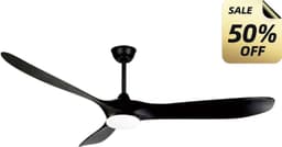Livano Plafondventilator - Met Verlichting - Plafond Ventilator - Met Lamp - Plafonniere Met Ventilator - Met Licht - Stijl Q - 150cm — thumbnail 2