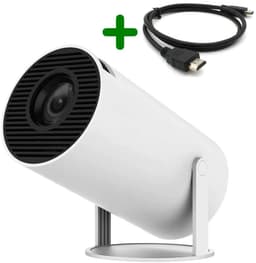Mini Beamer WiFi 6 met 4K Ondersteuning | Android 11.0 Smart Projector | 200 ANSI Lumen | Draagbaar & 180° Rotatie | Bluetooth 5.0 | Inclusief HDMI Kabel – Thuisbioscoop & Presentaties — thumbnail 1