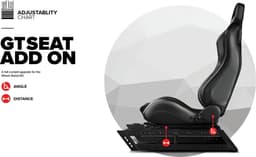Next Level Racing GT Seat Add-on - Racestoel voor Wheel Stand DD/ 2.0 - Zwart — thumbnail 3