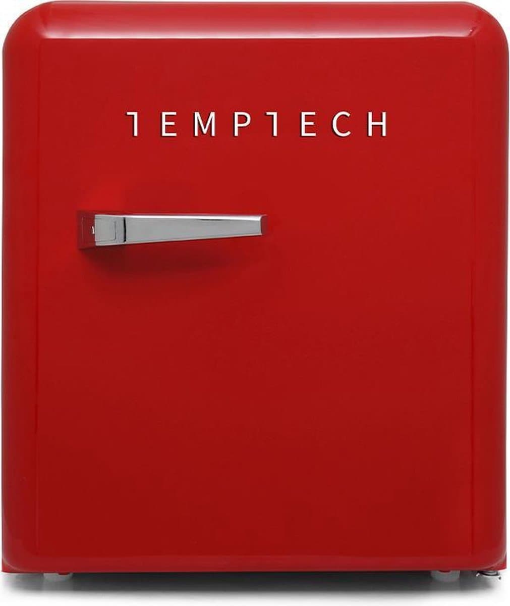 Temptech VINT450Red - mini retro koelkast - 45 liter - rood — afbeelding 1