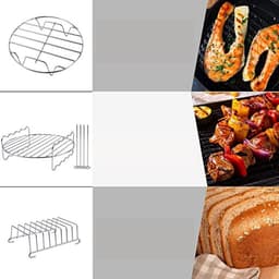 Bakset Airfryer - 12 Stuks - Keukengerei set - Airfryer accessoires - Hetelucht friteuse - Bakvorm - Pizzapan- Complete set — thumbnail 3