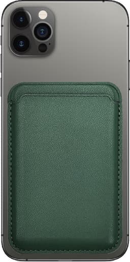 Magnetische Kaarthouder voor iPhone – PU Leren Pasjeshouder met Sterke Magneet – Geschikt voor iPhone 12/13/14/15/16/17 – Groen — thumbnail 1