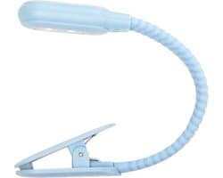 Kikkerland Oplaadbaar Leeslampje Met Clip - Blauw
