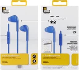 BeHello Oordopjes met afstandsbediening 3.5mm - Blauw — thumbnail 4