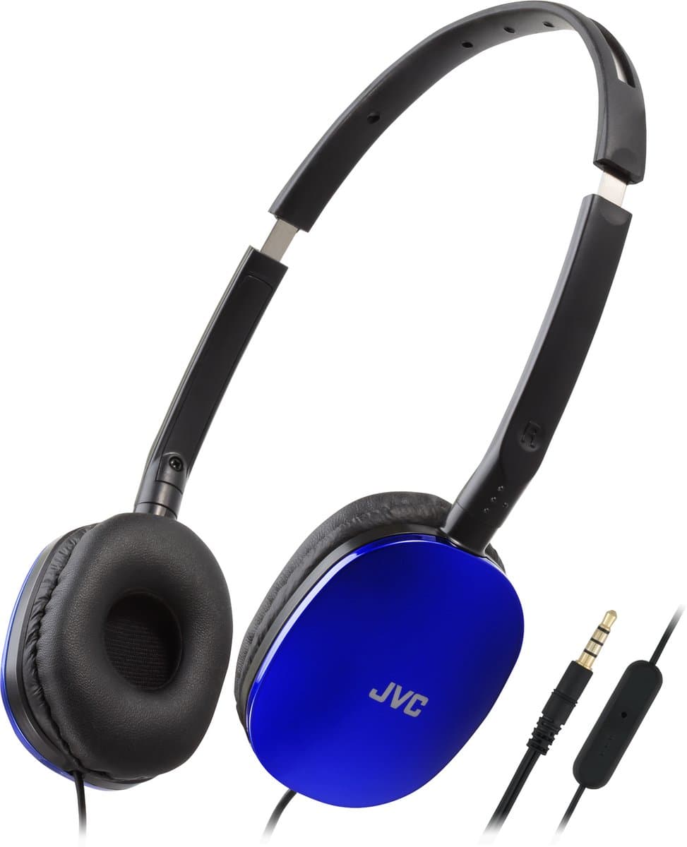 JVC HA-S160M - Vederlichte opvouwbare on-ear hoofdtelefoon - Blauw — afbeelding 1