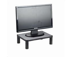 Monitorstandaard met kabelmanager - Zwart