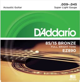 D'addario EZ890 akoestische gitaar snaren | 09-45 85/15 | Bronze — thumbnail 1