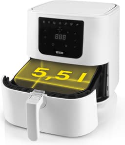 N8WERK heteluchtfriteuse Moonlight White Edition 5,5l - wit - 1800W — thumbnail 8
