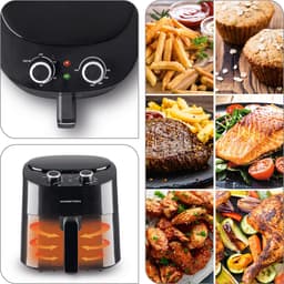 GOURMETmaxx hetelucht friteuse mechanisch 4.5 l - zwart — thumbnail 5