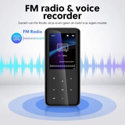 Gadgetplace MP3 speler met MP4 Videospeler - Incl. Oordopjes - Bluetooth 5.0 en 32GB geheugen - FM Radio, Spraakrecorder en E-book — thumbnail 3
