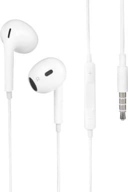 Nuvance Oortjes met Draad - 3.5mm Jack Aansluiting - In-Ear Oordopjes met Draad - Oortjes met Draad en Microfoon - Wit — thumbnail 1