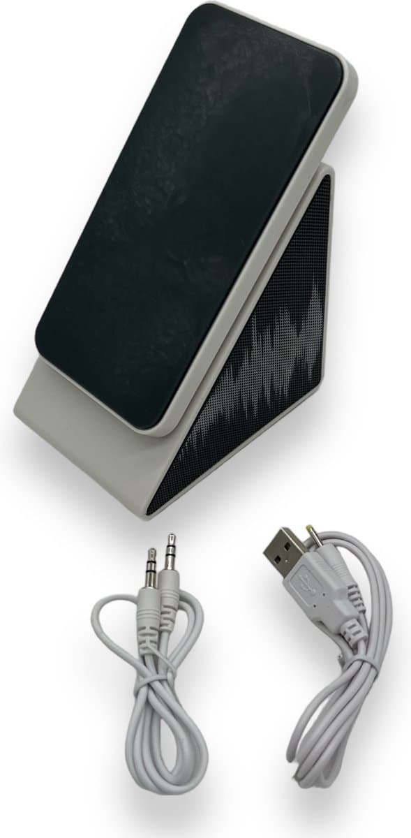 Speaker Met Standaard Voor Je Telefoon AUX — afbeelding 1