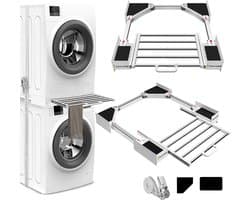 Impaqt wasmachine droger stapelkit met lade droogrek