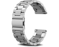 22mm Oyster Horlogeband universeel - Band aanzet 22 mm - Horlogebandje RVS316l | ook voor de volgende smartwatches geschikt Samsung S3 GT,Huawei Wami 2 ticwatch1 Amazfit 1/2,Honor Dream