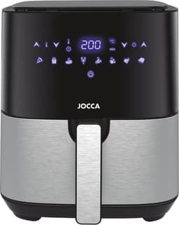 Jocca Airfryer 5L Inclusief Rek - Heteluchtfriteuse - Airfryer - Airfryer xl - Airfryer xxl - 1450W - Glans Zwart - 1599A — thumbnail 1