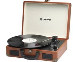 Denver Platenspeler - Ingebouwde Speakers - Incl. PC Software - Auto-stop - Retro - VPL120 - Bruin