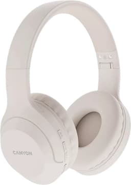 Canyon BTHS-3 Serie - Draadloze Over-Ear - Koptelefoon - Bluetooth 5.1 - Opvouwbaar Ontwerp - 15 Uur Batterijduur - Beige — thumbnail 1