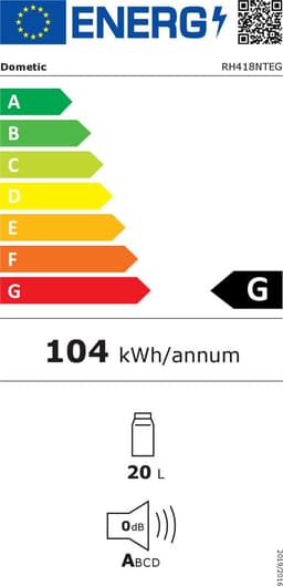 Dometic Minibarkoelkast 20 L - RH 418NTEG - Geluidloos - Vrijstaand of Inbouw — thumbnail 2