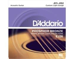 D'Addario EJ26 - Snarenset voor akoestische western gitaar .011-.052
