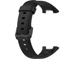 Horloge band geschikt voor Xiaomi Mi Band 7 Pro smartwatch - vervanging polsband armband accessoires - Zwart