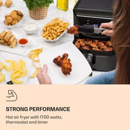 AeroVital Deluxe heteluchtfriteuse 1700 watt 5,4 liter edelstaal — thumbnail 4
