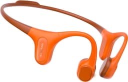 MOJAWA Run Plus | Draadloze Bone Conduction Open Ear koptelefoon| 32GB Bluetooth hoofdtelefoon met voice assistant, ruisonderdrukking, eersteklas geluidskwaliteit, 10uur lange batterijduur, IP68 waterproof voor hardlopen/fietsen - Oranje — thumbnail 3