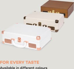 Auna Platenspeler voor platen, USB-platenspeler met luidspreker, Platenspeler in retro-design, Audio Record Player, Moderne vinyl-speler, Krachtige platenspeler turntable — thumbnail 2