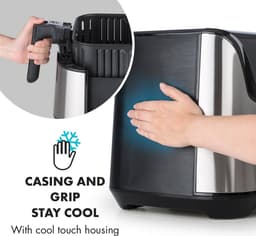 AeroVital Deluxe heteluchtfriteuse 1700 watt 5,4 liter edelstaal — thumbnail 5
