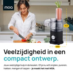 MOA Foodprocessor - 5-in-1 - Compacte 0,5L Keukenmachine - Zwart — thumbnail 5