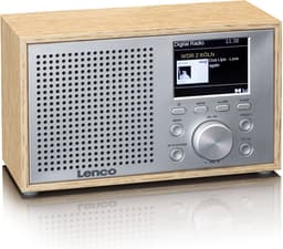 Lenco Radio op Batterijen - Compacte DAB FM Radio - Bluetooth - Houten behuizing - DAR-017WD - Noodradio - Noodpakket - Hout — thumbnail 3