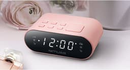 Muse M-10CPK - Compacte wekkerradio - voorkeuzezenders - dimbaar display - sleep / snooze - back-up batterij — thumbnail 3