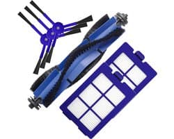 Onderhoudsset geschikt voor Eufy Robovac X8 Hybrid - Vervanging Hoofdborstel, zijborstel, filter