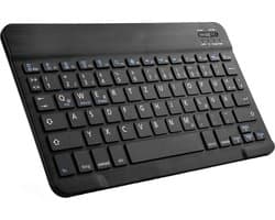 Mini Bluetooth QWERTY toetsenbord draadloos oplaadbaar - Keyboard ondersteuning voor Android IOS Windows voor Telefoon / tablet / iPad / Samsung Galaxy tab / Laptop / Computer - zwart
