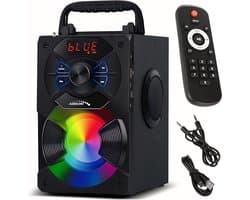 Audiocore AC730 Draagbare bluetooth luidspreker Draadloos 11W Uitgangsvermogen/ Radio / SD / MMC / Aux-in / USB / Verlichting / Afstandsbediening / Handvat