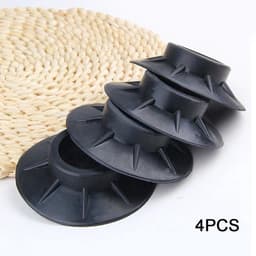 Trillingsdempers Voetjes Wasmachine & Droger - Anti Trillings / Vibratie Dempers Pads - Antislip Rubber - Extra Dik - Set Van 4 Stuks — thumbnail 2