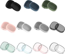 KELERINO. Siliconen Transparant Cover Case geschikt voor Airpods Max - Transparant — thumbnail 4